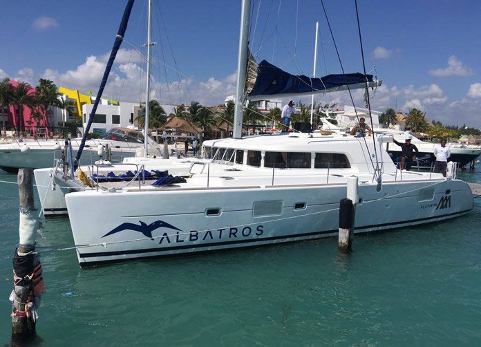 Antonio catamaran used for smaller Boobs Cruise groups