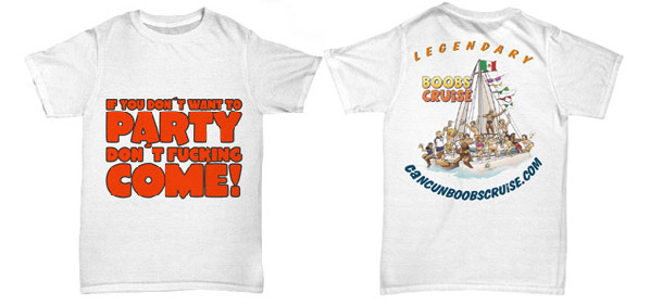 Cancun Boobs Cruise T-shirt